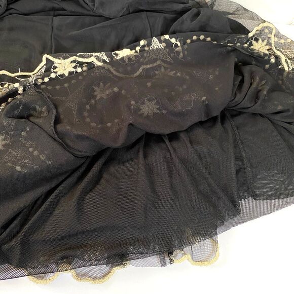 Style and Co Tulle Embroidered Layered Skirt Plus Sz 2X Multicolor Lined Flaws - Picture 6 of 14